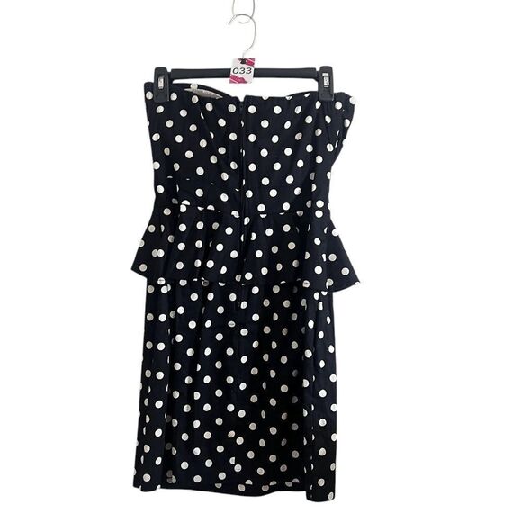 B. Smart Womens Cocktail Party Dress 8 Strapless Peplum - Picture 2 of 3